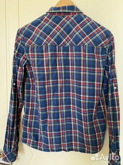 Рубашка в клетку фланель