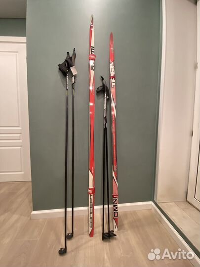 Беговые лыжи, лыжные палки