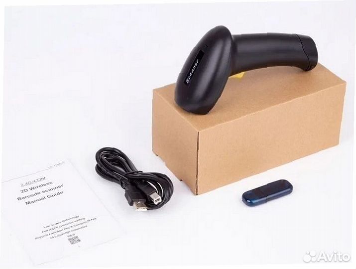 2d сканер штрих QR кода беспроводной USB /с блютус