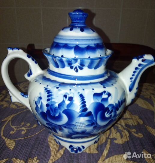 Чайник гжель СССР винтаж