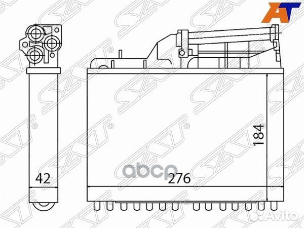 Радиатор отопителя салона BMW 5 E 34 88- W/O A