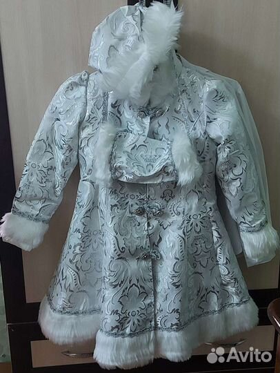 Новогодний костюм для девочки снегурочка