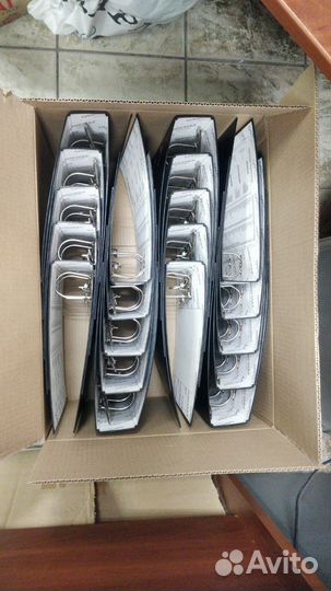 Папка-регистратор 75 мм черная 20 шт