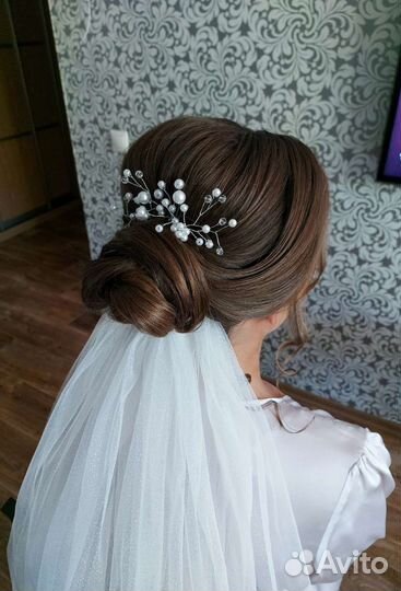 Свадебные,вечерние причёски,макияж,локоны,укладки