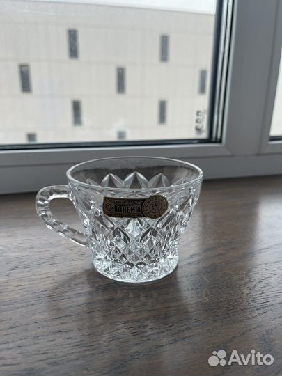 Хрустальные чашки Богемия