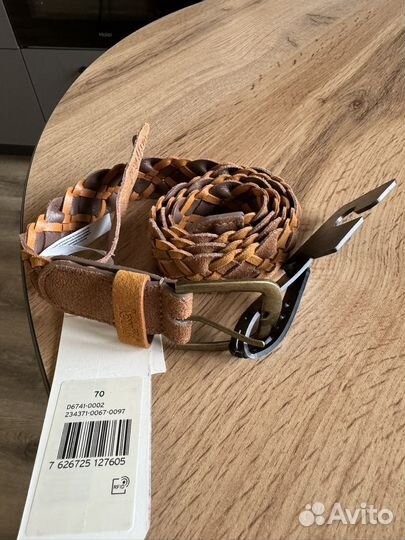 Ремень кожаный levis женский