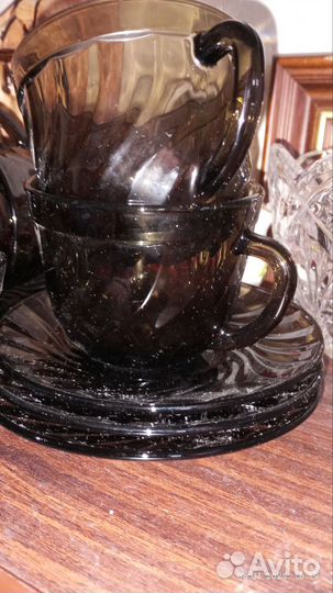 Чайный набор по 6 кружек и блюдец