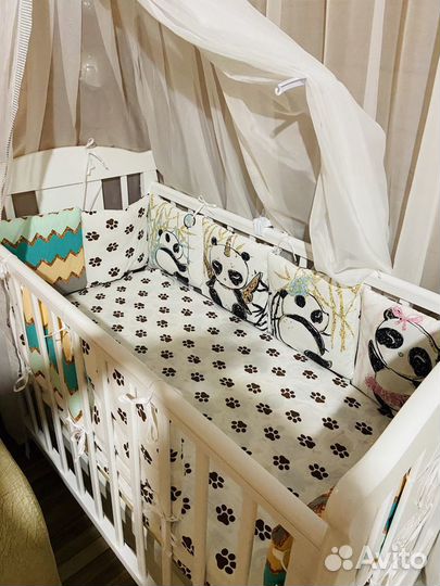 Бортики в детскую кроватку