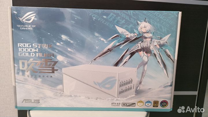 Блок питания Asus Rog Strix 1000w gold aura white