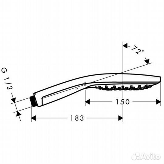 Hansgrohe Raindance Select S 150 Air Ручной душ, 1