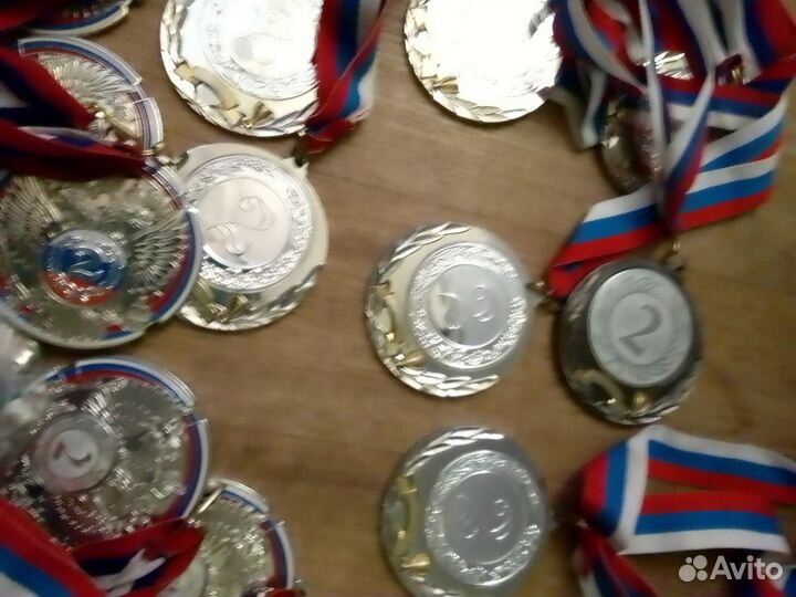 Медали с ленточками 1,2, 3 место