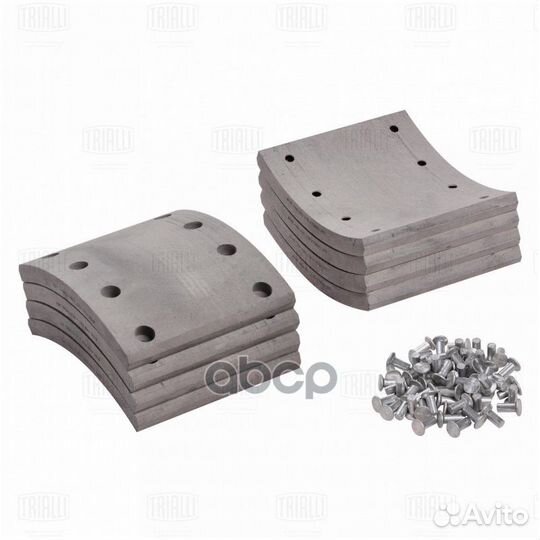 BLT 1211 накладки тормозныек-кт 8 шт.сверленые