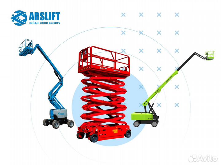 Аренда ножничного подъемника 10м