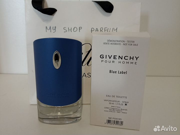 Givenchy blue label оригинал тестер 50 мл