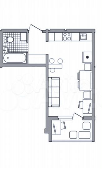 Квартира-студия, 28,7 м², 2/17 эт.