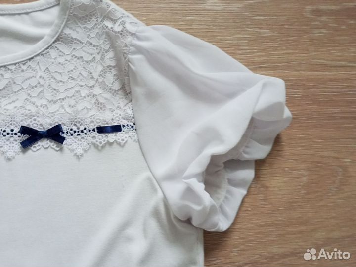 Блузка белая школьная 146