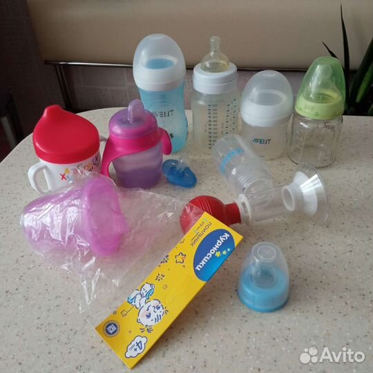 Бутылочки для кормления avent, Nuk, сказка и др