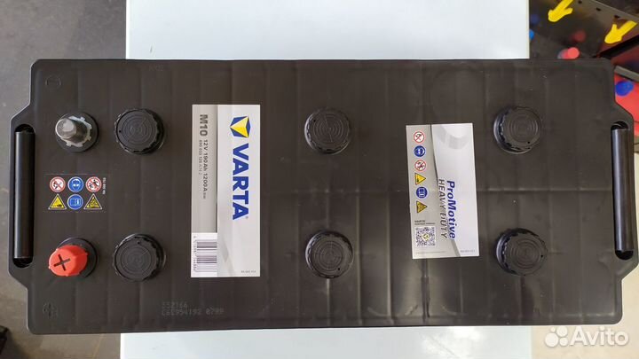 Аккумулятор 190Ah Varta 1200A M10 на Камаз