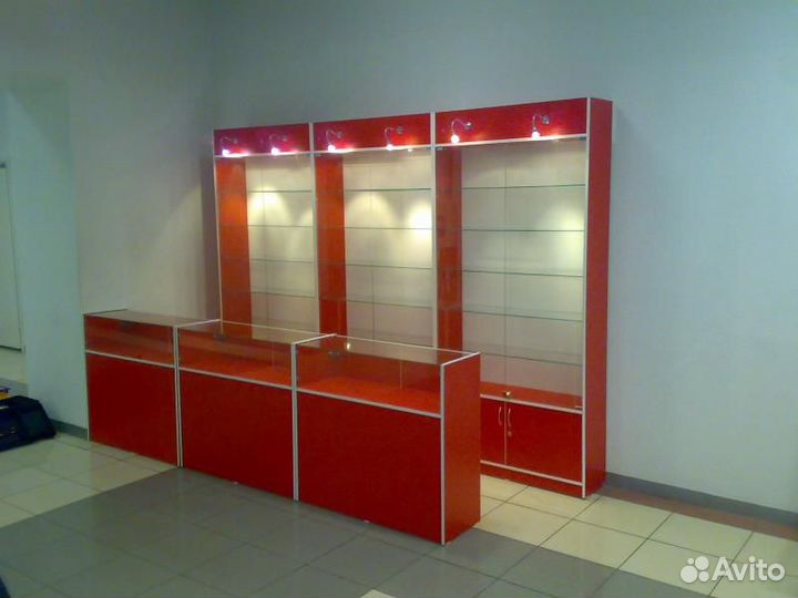Комплект оборудования из лдсп (витрины, прилавки)