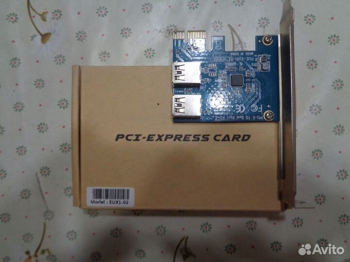 PCI-express card. Mortel: EUX1-02