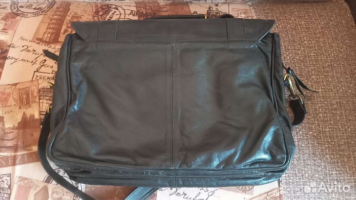 Мужской кожаный портфель б/у