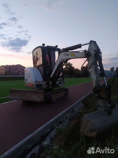 Услуги мини экскаватора, миниэкскаватор bobcat