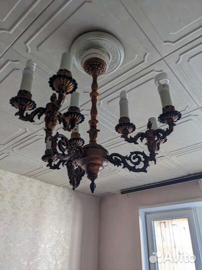 Люстра бронза СССР