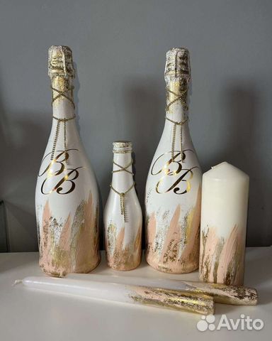 Шампанское на свадьбу свечи семейный очаг