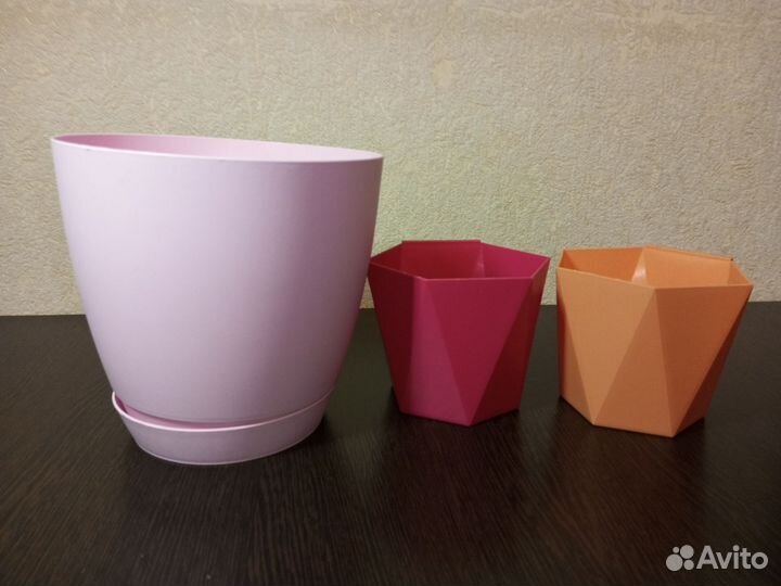 Горшки для цветов пластиковые
