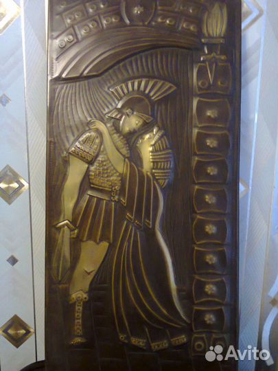 Картина лакированная СССР.Чеканка СССР