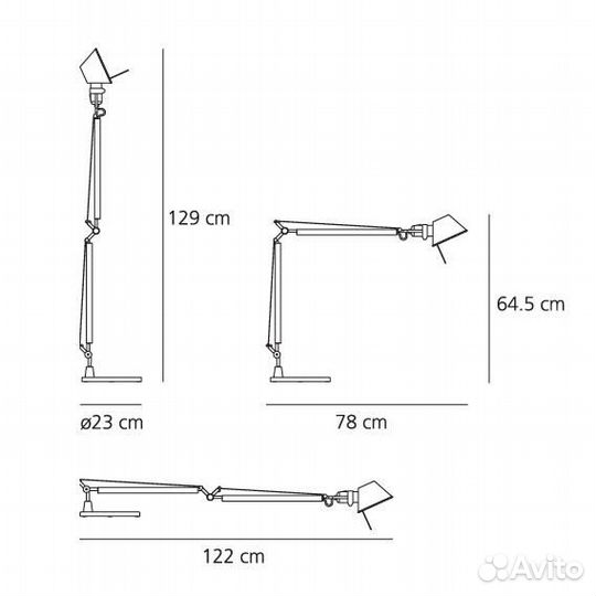 Artemide Decorative настольная лампа Tolomeo halo