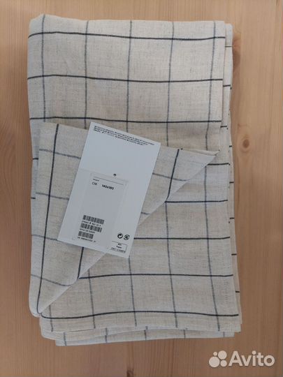 Скатерть hm h&m home новаяв клетку 140/180