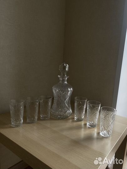 Графин с рюмками СССР