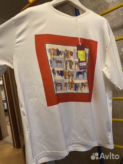 Футболка женская оверсайз с принтом