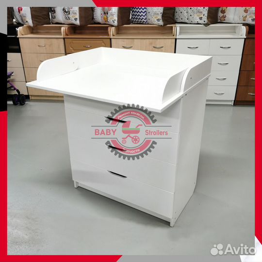 Комод пеленальный 80/4 LUX (белый)