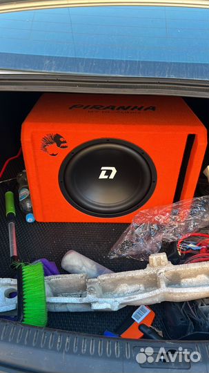 Автомобильный сабвуфер активный 500ватт