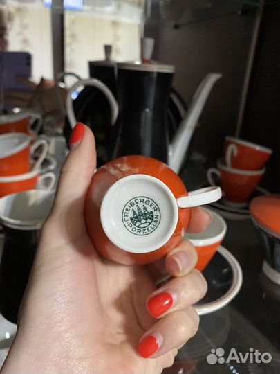 Фарфоровый кофейный сервиз