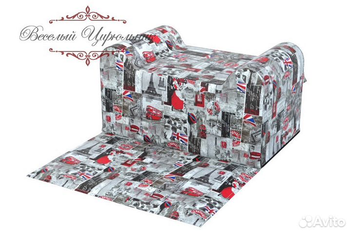 Детское парикмахерское сиденье с принтом