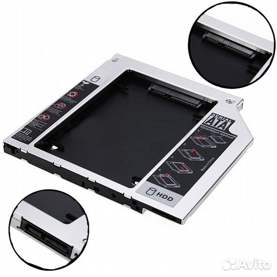 Переходник HDD кредл в отсек CD / DVD