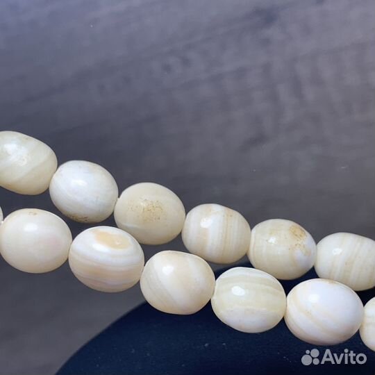 Винтажные Длинные Бусы Агат Ожерелье СССР Ретро