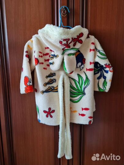Халат теплый детский на 1-2 года