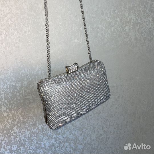 Клатч женский со стразами