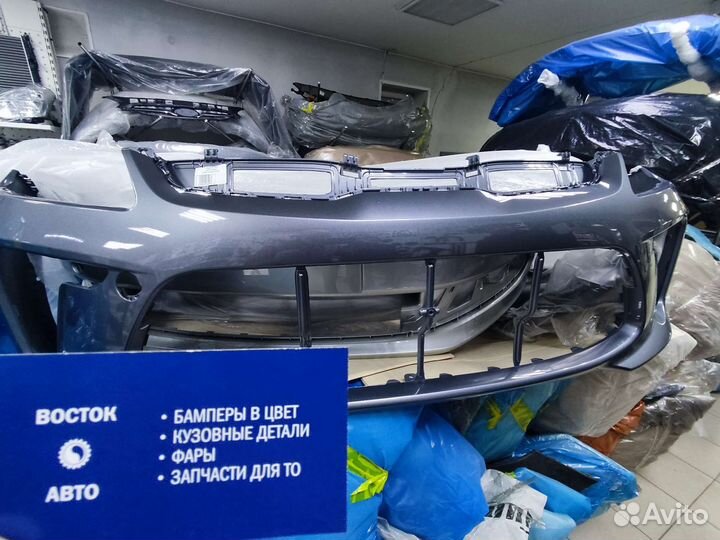 Бампер Volkswagen Polo черный перламутр