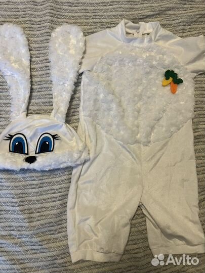 Новогодний костюм зайчик 110