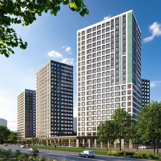 2-к. квартира, 51,5 м², 17/18 эт.