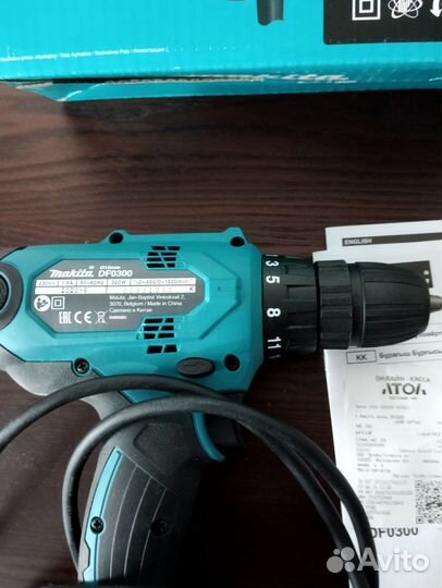 Сетевая дрель-шуруповерт Makita DF0300