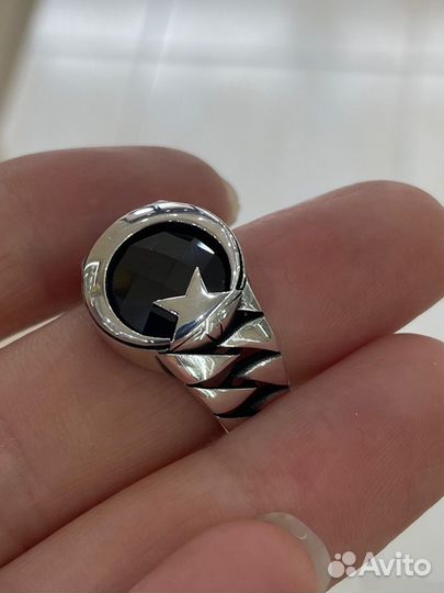 Мужская печатка серебро