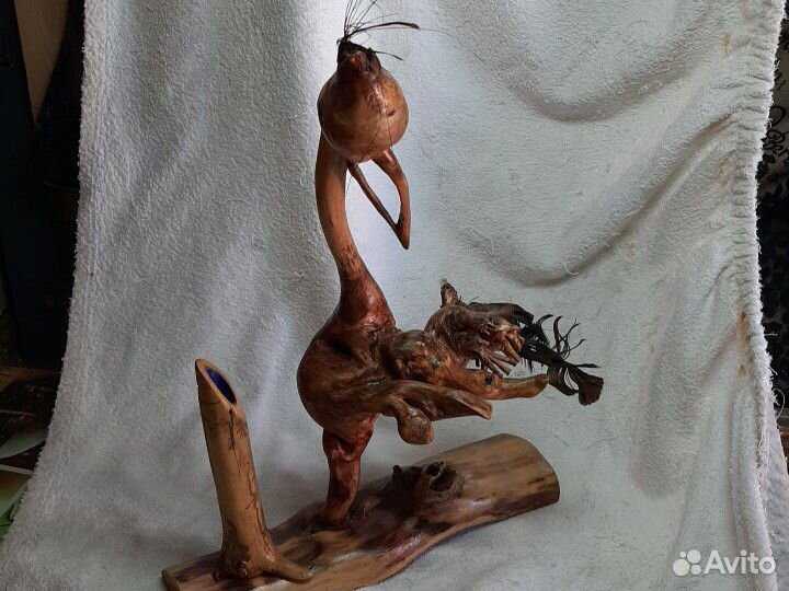 Композиция из лесной пластики по сказке лиса и жур