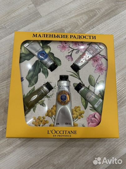 Набор loccitane, caudalie, блеск clarins