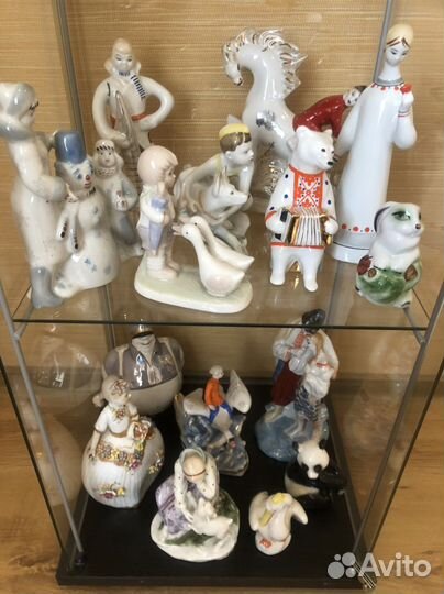 Фарфоровые статуэтки в ассортименте